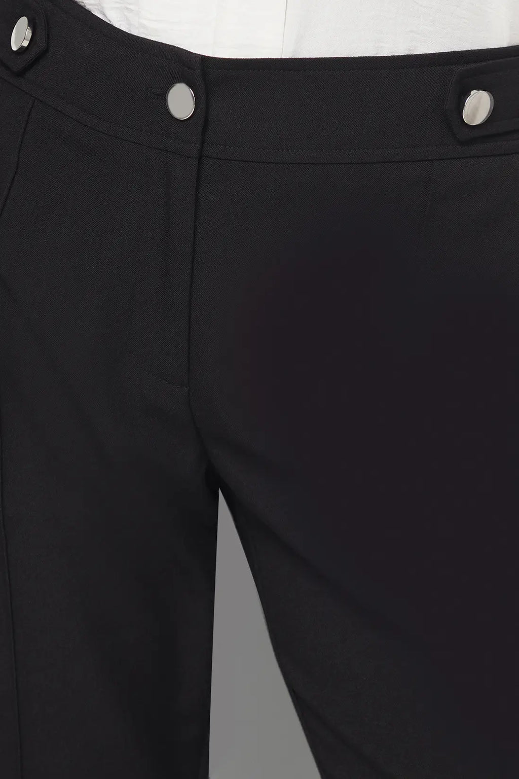 Petite Black Smart Bootcut Leg Trousers