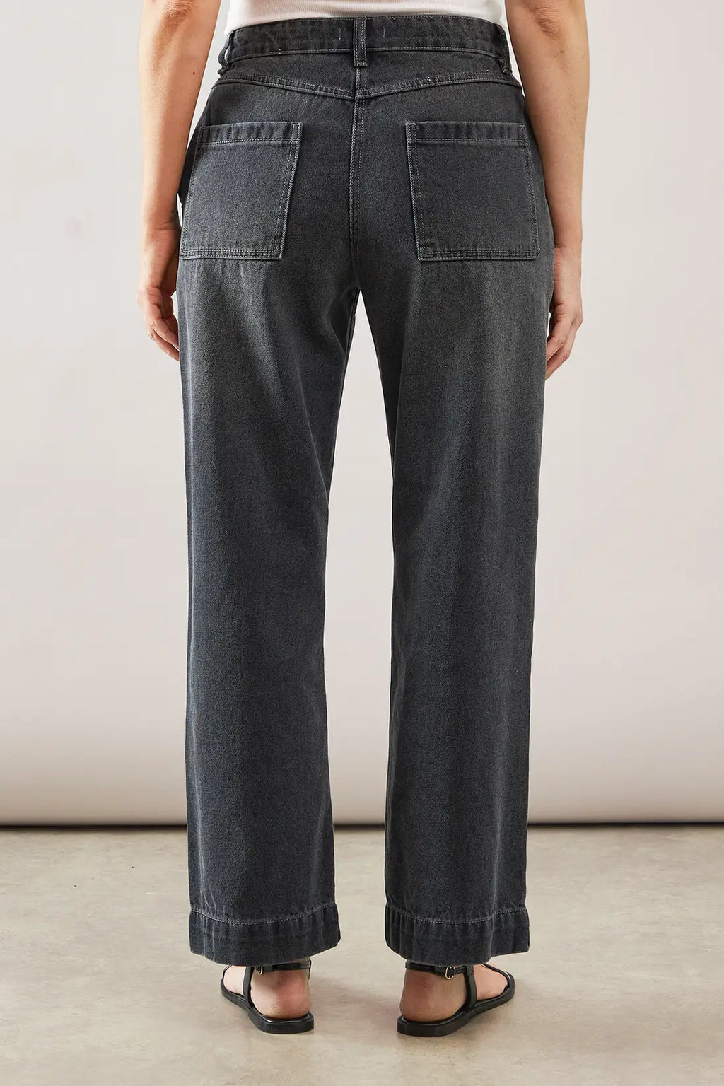 Denim Seam Detail Relaxed Jeans