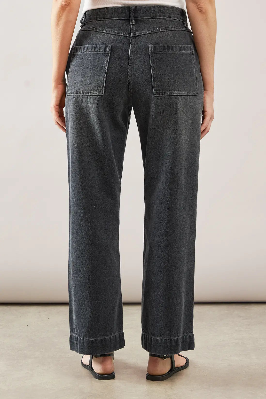 Denim Seam Detail Relaxed Jeans