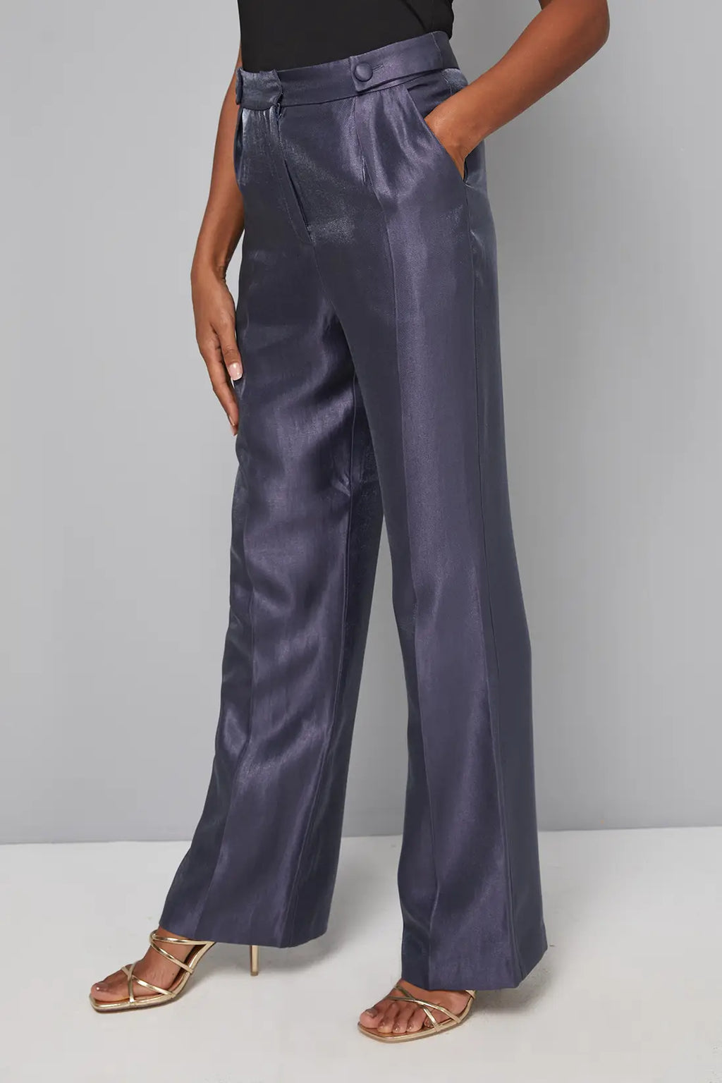 Pleat Front Kickflare Trouser