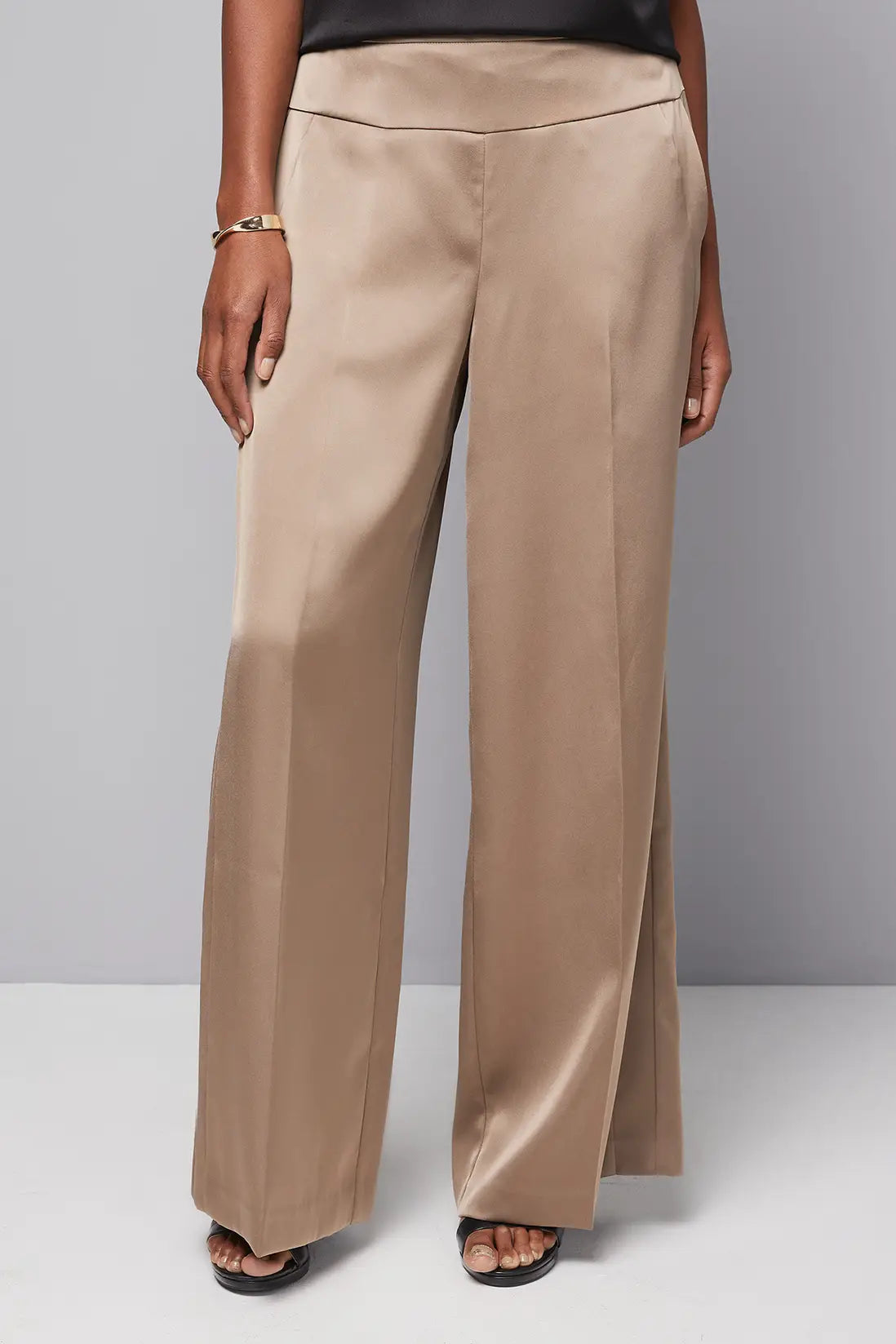 Forest Wide Leg Side Seam Detail Trouser