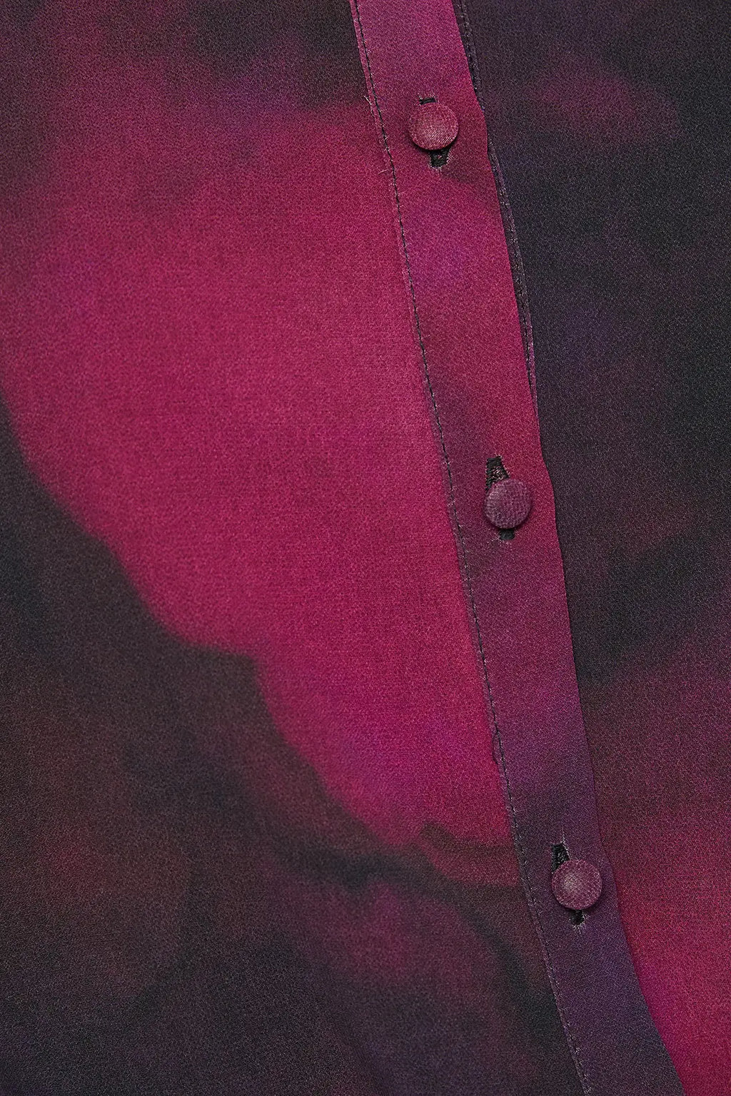 Berry Printed High Low Hem Longline Shirt