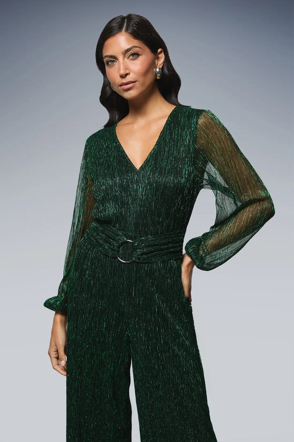 Occasion Plisse Ring Jumpsuit