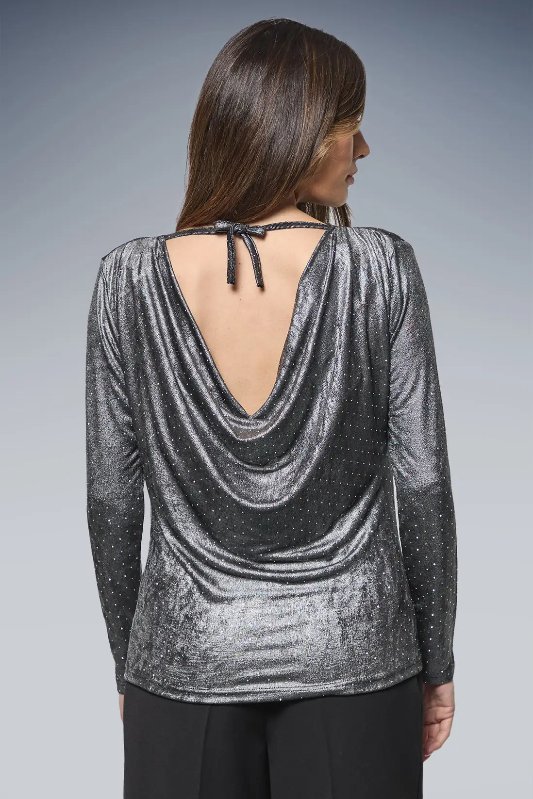 Hotfix Jersey Cowl Back Top