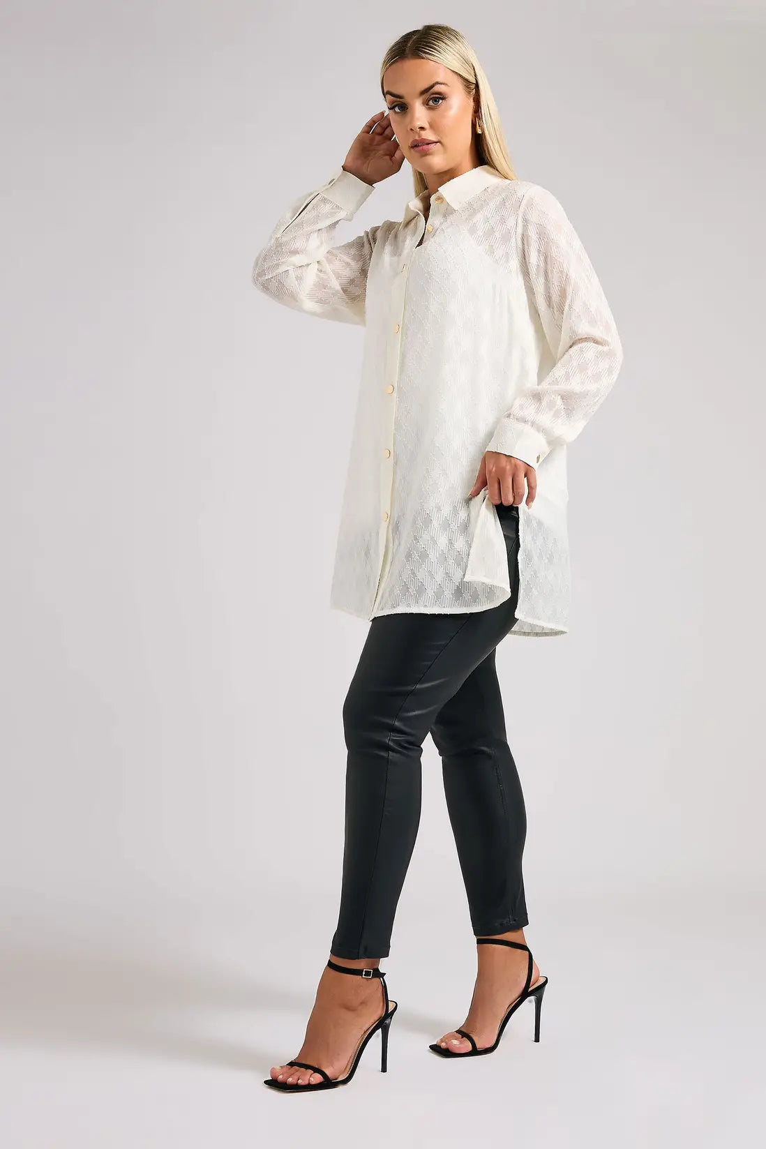 Textured Longline Shirt