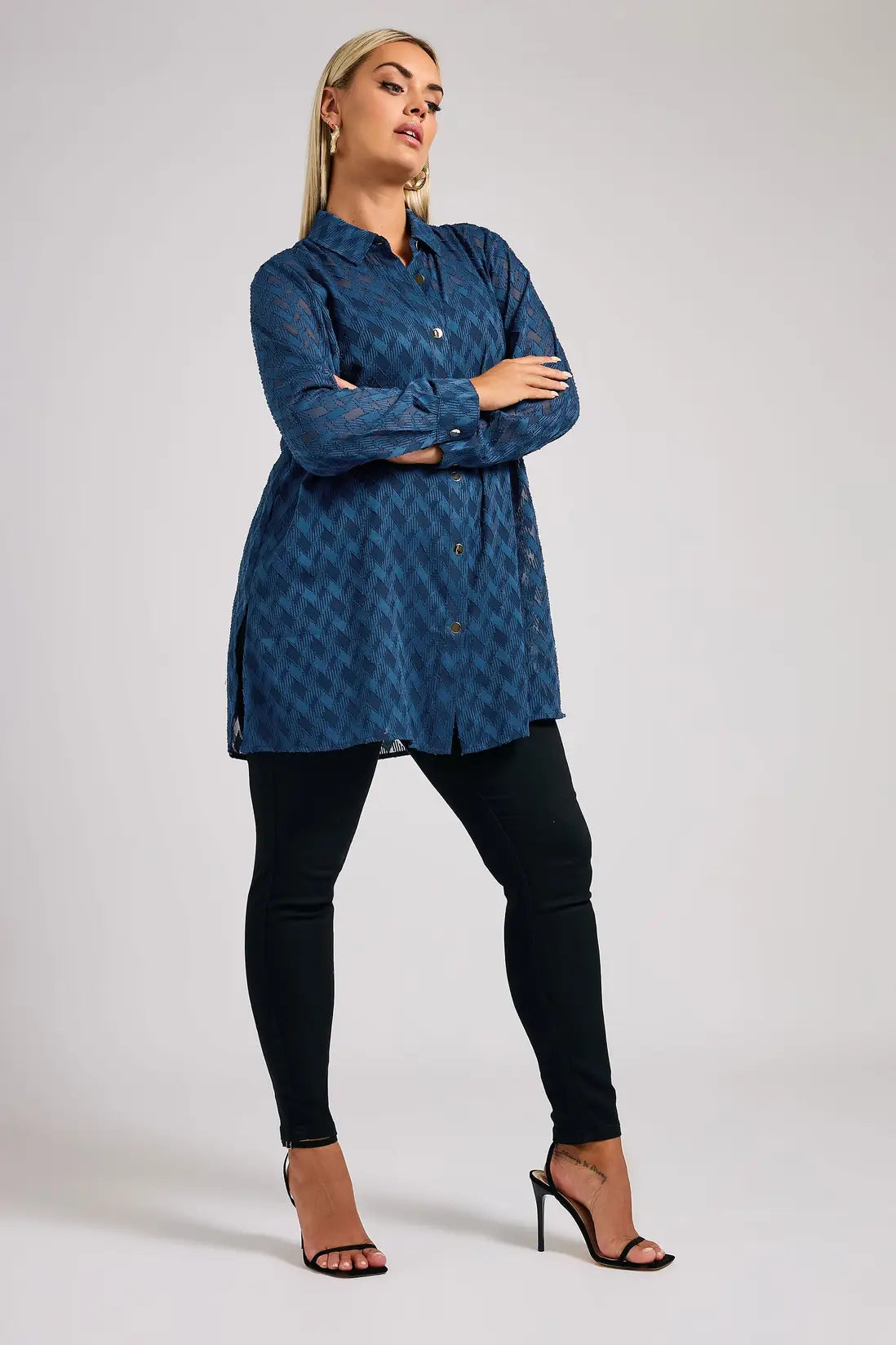 Textured Longline Shirt